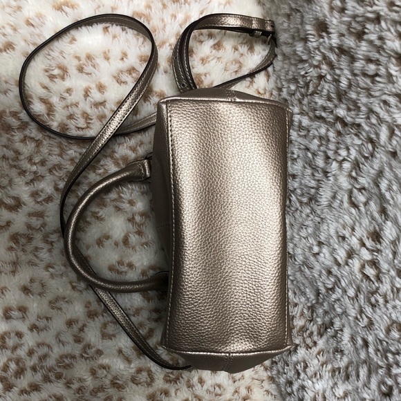 Tignanello metallic gold leather handbag - Picture 3 of 4